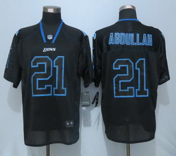 Mens Detroit Lions 21 Ameer Abdullah Lights Out Black Nfl Nike Elite Jersey