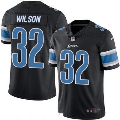 Mens Detroit Lions 32 Tavon Wilson Black 2016 Color Rush Stitched Nfl Nike Limited Jersey
