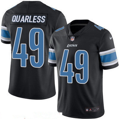 Mens Detroit Lions 49 Andrew Quarless Black 2016 Color Rush Stitched Nfl Nike Limited Jersey