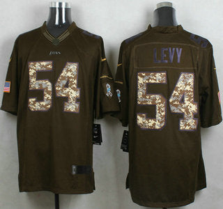 Mens Detroit Lions 54 Deandre Levy Green Salute To Service 2015 Nfl Nike Limited Jersey