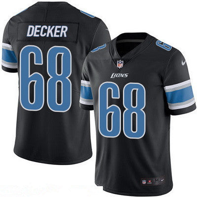 Mens Detroit Lions 68 Taylor Decker Black 2016 Color Rush Stitched Nfl Nike Limited Jersey