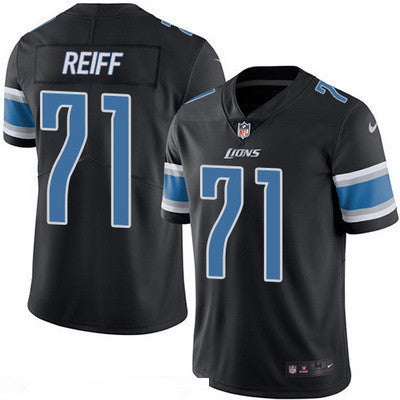 Mens Detroit Lions 71 Riley Reiff Black 2016 Color Rush Stitched Nfl Nike Limited Jersey