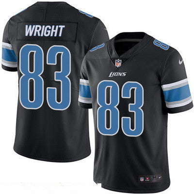 Mens Detroit Lions 83 Tim Wright Black 2016 Color Rush Stitched Nfl Nike Limited Jersey
