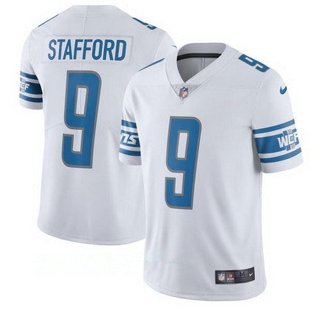 Mens Detroit Lions 9 Matthew Stafford Nike White 2017 Limited Jersey