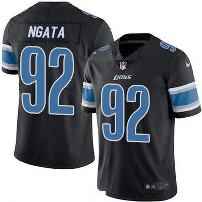 Mens Detroit Lions 92 Haloti Ngata Black 2016 Color Rush Stitched Nfl Nike Limited Jersey