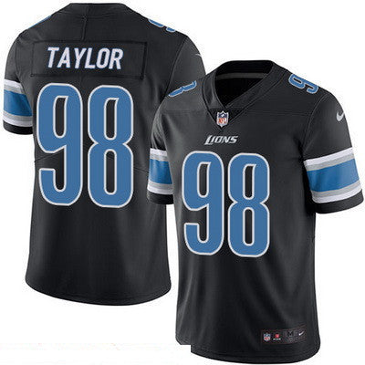 Mens Detroit Lions 98 Devin Taylor Black 2016 Color Rush Stitched Nfl Nike Limited Jersey