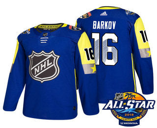 Mens Florida Panthers 16 Aleksander Barkov Blue 2018 Nhl All star Stitched Ice Hockey Jersey