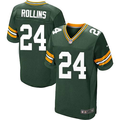 Mens Green Bay Packers 24 Quinten Rollins Green Elite Jersey