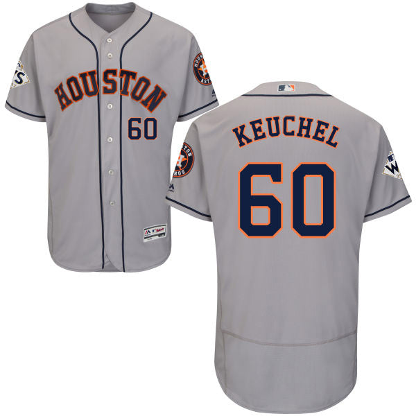 Mens Houston Astros 60 Dallas Keuchel Grey Flexbase Authentic Collection 2017 World Series Bound Stitched Mlb Jersey