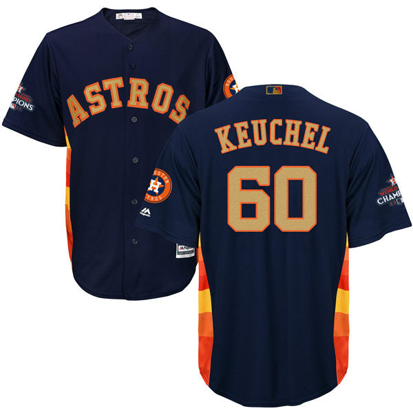 Mens Houston Astros 60 Dallas Keuchel Navy Blue 2018 Gold Program Cool Base Stitched Mlb Jersey