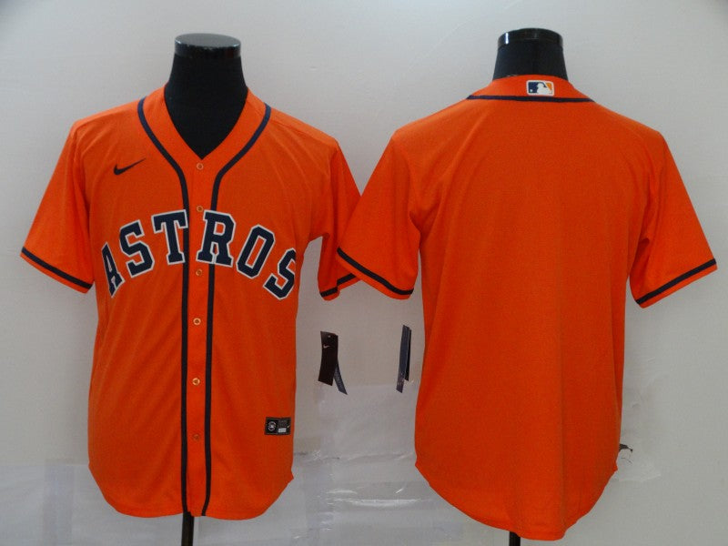 Mens Houston Astros Blank Orange Stitched Mlb Cool Base Nike Jersey
