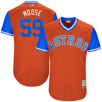 Mens Houston Astros Joe Musgrove Moose Majestic Orange 2017 Players Weekend Authentic Jersey
