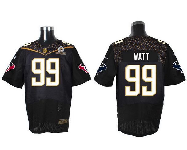 Mens Houston Texans 99 Jj Watt Black 2016 Pro Bowl Nike Elite Jersey