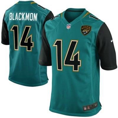 Mens Jacksonville Jaguars 14 Justin Blackmon 2013 Nike Green Game Jersey