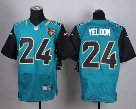 Mens Jacksonville Jaguars 24 T J Yeldon 2013 Nike Green Elite Jersey