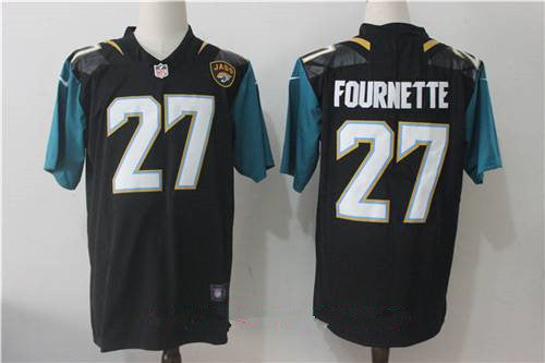 Mens Jacksonville Jaguars 27 Leonard Fournette Black 2017 Vapor Untouchable Stitched Nfl Nike Limited Jersey