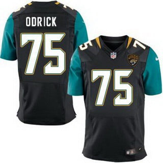 Mens Jacksonville Jaguars 75 Jared Odrick Black Team Color Nfl Nike Elite Jersey