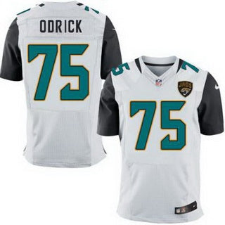 Mens Jacksonville Jaguars 75 Jared Odrick White Road Nfl Nike Elite Jersey