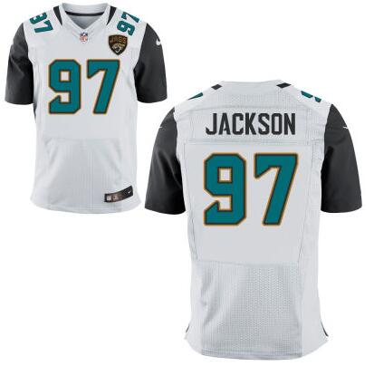 Mens Jacksonville Jaguars 97 Malik Jackson White Road Nfl Nike Elite Jersey