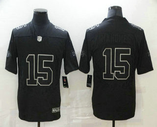 Mens Kansas City Chiefs 15 Patrick Mahomes Black Commemorative Edition 2020 Vapor Untouchable Stitched Nfl Nike Limited Jersey