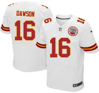 Mens Kansas City Chiefs 16 Len Dawson White Road Nfl Nike Elite Jersey