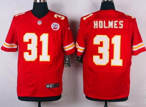 Mens Kansas City Chiefs 31 Priest Holmes Red Retired Player Nfl Nike Elite Jersey