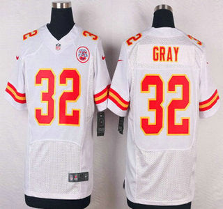 Mens Kansas City Chiefs 32 Cyrus Gray White Road Nfl Nike Elite Jersey