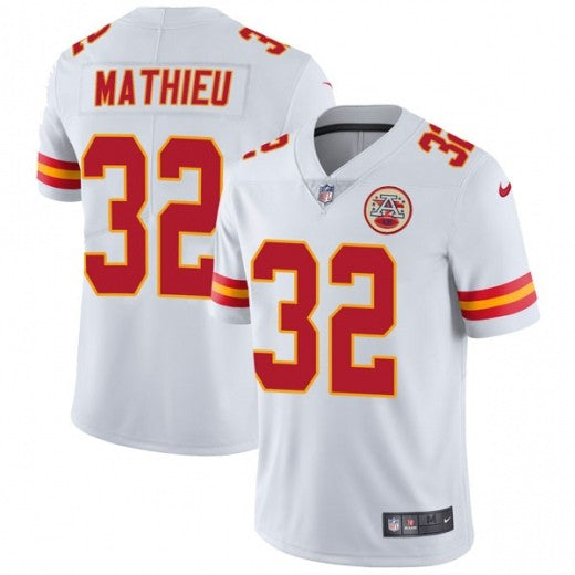 Mens Kansas City Chiefs 32 Tyrann Mathieu White Vapor Untouchable Limited Jersey