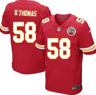 Mens Kansas City Chiefs 58 Derrick Thomas Red Retired Player Nfl Nike Elite Jersey