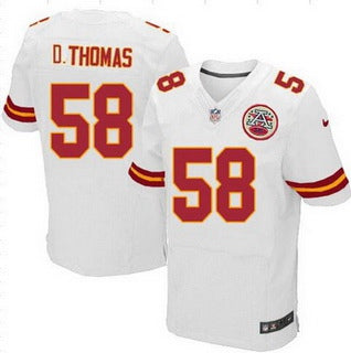 Mens Kansas City Chiefs 58 Derrick Thomas White Retired Player Nfl Nike Elite Jersey