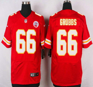 Mens Kansas City Chiefs 66 Ben Grubbs Red Team Color Nfl Nike Elite Jersey