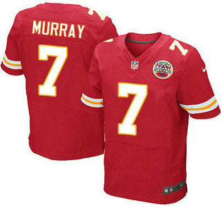 Mens Kansas City Chiefs 7 Aaron Murray Red Team Color Nfl Nike Elite Jersey