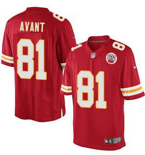 Mens Kansas City Chiefs 81 Jason Avant Red Team Color Nfl Nike Elite Jersey