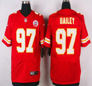 Mens Kansas City Chiefs 97 Allen Bailey Red Team Color Nfl Nike Elite Jersey