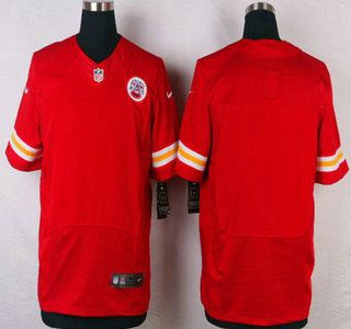 Mens Kansas City Chiefs Blank Red Team Color Nfl Nike Elite Jersey