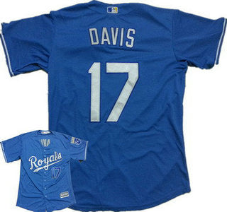 Mens Kansas City Royals 17 Wade Davis Alternate Light Blue 2015 Mlb Cool Base Jersey