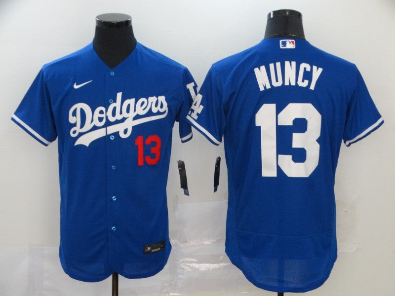 Mens Los Angeles Dodgers 13 Max Muncy Blue Stitched Mlb Flex Base Nike Jersey