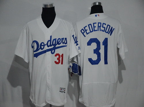 Mens Los Angeles Dodgers 31 Mike Piazza Retired White 2016 Flexbase Majestic Baseball Jersey