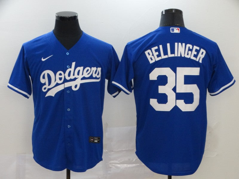 Mens Los Angeles Dodgers 35 Cody Bellinger Blue Stitched Mlb Cool Base Nike Jersey