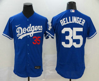 Mens Los Angeles Dodgers 35 Cody Bellinger Blue Stitched Mlb Flex Base Nike Jersey