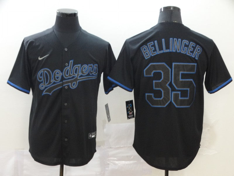 Mens Los Angeles Dodgers 35 Cody Bellinger Lights Out Black Fashion Stitched Mlb Cool Base Nike Jersey