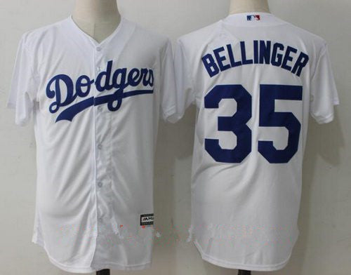 Mens Los Angeles Dodgers 35 Cody Bellinger White Home Stitched Mlb Majestic Cool Base Jersey