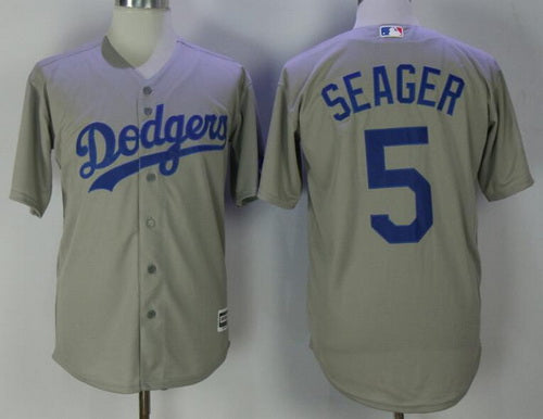 Mens Los Angeles Dodgers 5 Corey Seager White Home Stitched Mlb Majestic Cool Base Jersey