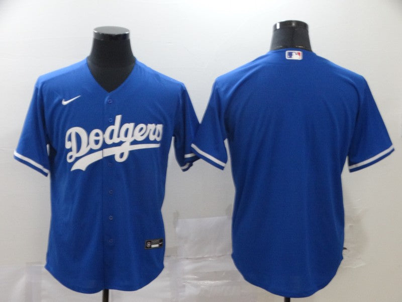 Mens Los Angeles Dodgers Blank Blue Stitched Mlb Cool Base Nike Jersey