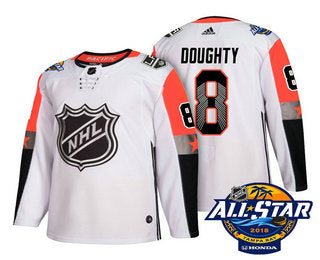 Mens Los Angeles Kings 8 Drew Doughty White 2018 Nhl All star Stitched Ice Hockey Jersey