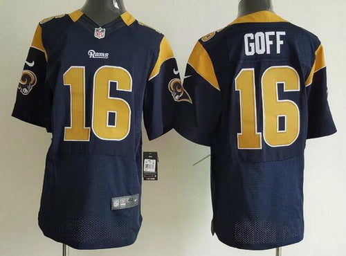 Mens Los Angeles Rams 16 Jared Goff Navy Blue Team Color Nfl Nike Elite Jersey