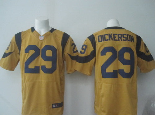 Mens Los Angeles Rams 29 Eric Dickerson Gold Retired Player Nfl Nike Elite Jersey