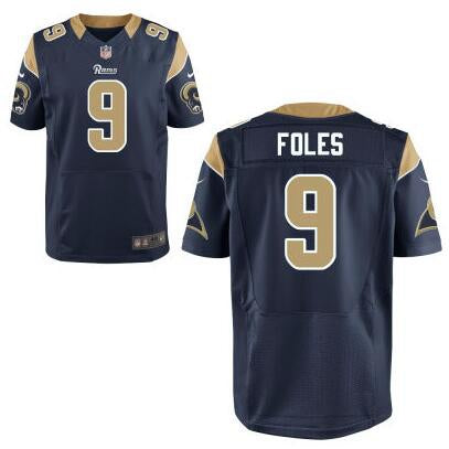Mens Los Angeles Rams 9 Nick Foles Navy Blue Team Color Nfl Nike Elite Jersey