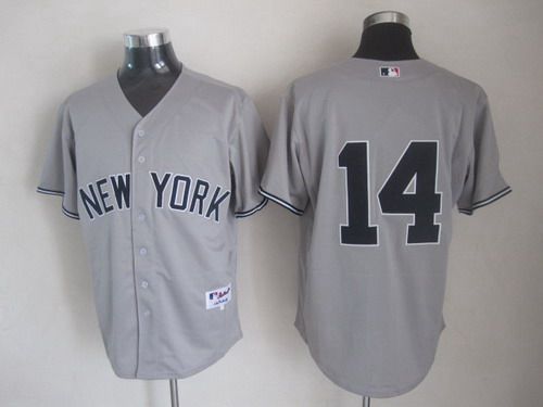 Mens Mens New York Yankees 14 Stephen Drew Gray Jersey