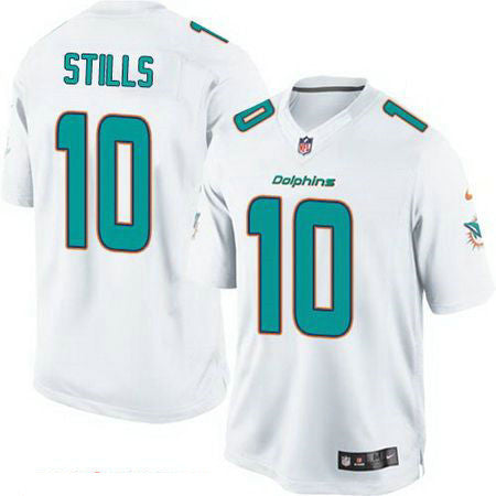 Mens Miami Dolphins 10 Kenny Stills White Road Stitched Nfl Nike Game Jersey